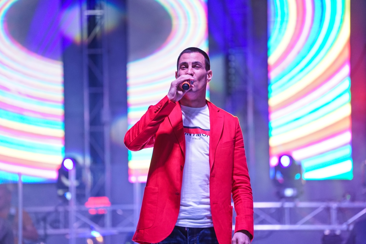 Snežana Djurišić, Ana Bekuta, Vesna Zmijanac i Mladen Cvetanović, koncert Compass Arena Chicago 2022. Foto Sasa Lukic Srpska Televizija USA